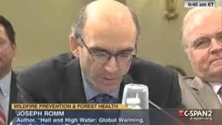Joe Romm Delivers Testimony on Connection Between Climate Change and Wildfires