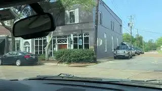 Ocean Springs Mississippi driving Downtown