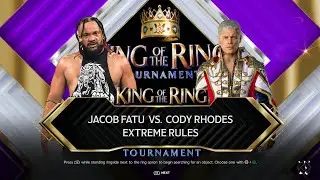 WWE 2K24 JACOB FATU VS CODY RHODES