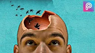 تعلم طريقة تصميم كسر الرأس ببرنامج بيكس ارت |picsart
