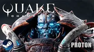 Quake Champions - with Steam Play Proton compatibility layer for Linux - High Settings - Scalebearer