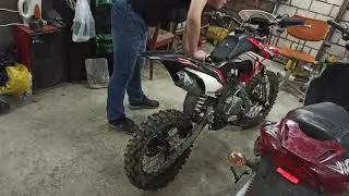 Ремонт Pitbike Progasi Smart 125 после  падения