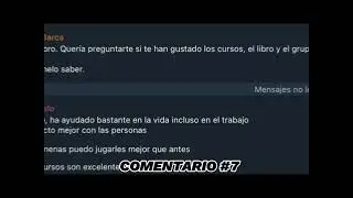 Comentarios de mis seguidores sobre mis Cursos