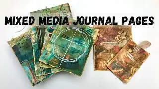 CREATING A JOURNAL POCKET PAGE & TAG #mixedmedia #artjournal
