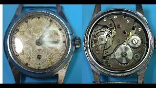 维修保养3,40年代的古老机械表，成功恢复走时
