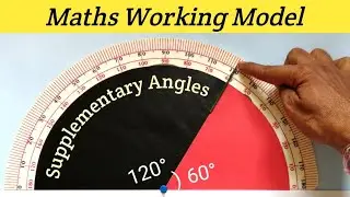 Maths Working Model on Supplementary Angles | Maths Working Model | maths project working Model