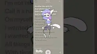 text: @lyrzcsspotify  my fav song ^^ 💕 #animation #cat #kitty #young #music #loveyouall