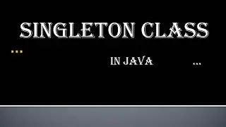 singleton class