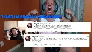 Greekgodx REACTS TO TYLER1 UNBANNED!!