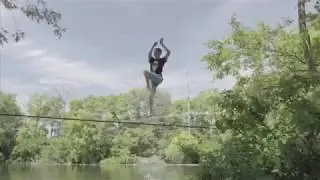 Ben Schneider Slack lining Tricks