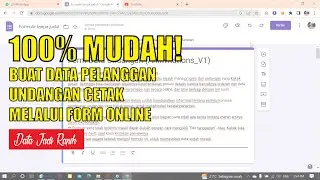 100% MUDAH! BUAT DATA PELANGGAN UNDANGAN CETAK MELALUI FORM ONLINE