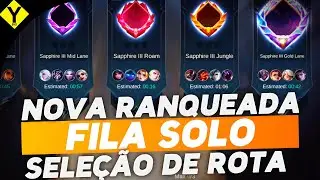 NOVO SISTEMA DE RANQUEADA SOLO E SELEÇÃO DE ROTAS - MODO ARENA MOBILE LEGENDS