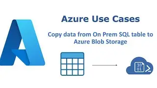 Copy data from On Premise SQL Server table to Azure Blob Storage