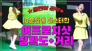 [골프레슨] 어프로치 정확도와 거리 모두 10분만에 마스터한 골린이 l 골프의 목적