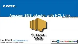 Using the Amazon SNS adapter with HCL Link