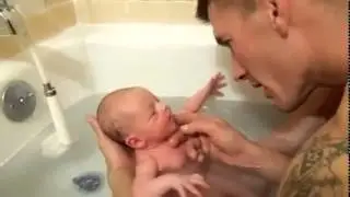 First Bath With Daddy!!! & Mom, Dad and I !!!