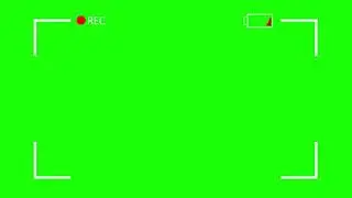 Camera Overlay Free Green Screen Footage (With Battery Indicator)