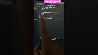 HTML day 1 | Front end development #shorts | in Bengali