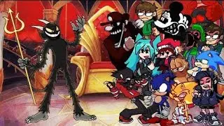 First time watching Satanic Funkin but every turn a Different Character Sings it FNF Devil