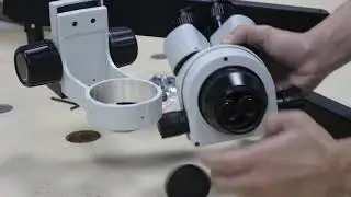 How to install the SZM7045T-STL6-A Stereo Microscope?