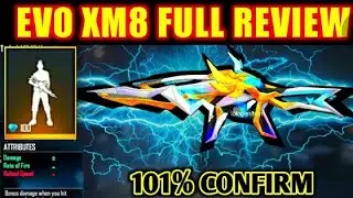 NEW EVO XM8  GUNSKIN FREE FIRE FULL DETAIL ll NEW EMOTE AND CONFROM  DATE 200% ll @ casual gaming