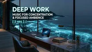 Deep Work Music | Bioluminescent Ocean Focus | No Distraction Study Music & Productivity 🌌