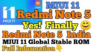 Redmi Note 5 MIUI 11 Rom Stay Tuned. MIUI 11 Redmi Note 5. COOL TRICKZ.