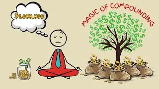 Stickman Explains: How to Reach $1,000,000 with Simple Compounding 💸✨ #compounding