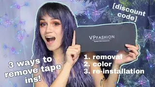 I tried removing my tape in extensions with 3 methods!  VPFASHION