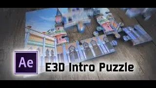 After Effects Indonesia ||  Element 3D Membuat Puzzle Intro Tutorial