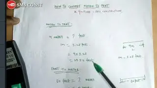 How to convert, Meter to Feet and Feet to Meter in Tamil.