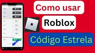 Como usar códigos estelares no Roblox, como usar star code no roblox no celular,