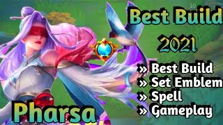 PHARSA BEST BUILD 2021 | PHARSA TOP 1 GLOBAL BUILD | PHARSA BUILD EMBLEM | PHARSA STARLIGHT | MLBB✅