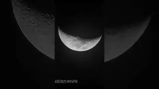 layan bulan dengan spotting scope 