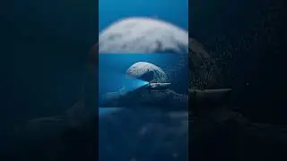Giant monster is attacking the submarine, CGI #shorts #thalassophobia #titan