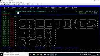 REXX PGM 01 Display Welcome to REXX