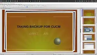 cucm backup taking with notes