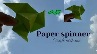Easy Origami Paper Spinner | Anti Stress Paper Toy | How to make paper spinner easy folding craft