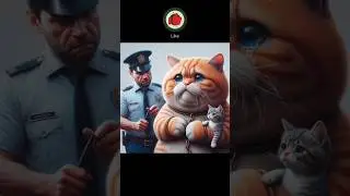 Cat dad caught | A Sad Story of Homeless Cat and Kitten | AiCatYT 
