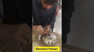 Ceiling fan capacitor connection #electricaltrainer #youtubeshorts