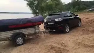 Mzsa 817701 trailer for cargo and boat + Lexus RX350. Review of the trailer. CLP ARIVA