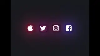 How to Make CSS Animated Glowing Social Icons | HTML CSS