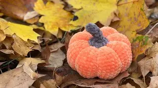 Realistic PUMPKIN 5'' crochet Video Tutorial / Friendy for beginners /  Pumpkin crochet pattern ETSY