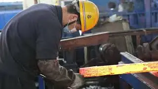 Seamless steel pipe piercing workshop