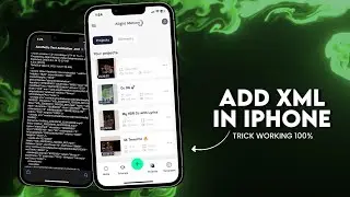 How to Add XML - in Iphone No Qr code No Preset