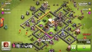 Clash of Clans | Town Hall 6 Loot + Trophy Attack with Giant + Archer