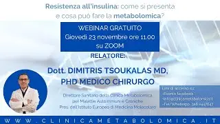 Resistenza all'insulina: come si presenta e cosa puo' fare la Metabolomica