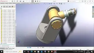 Tutoriel SolidWorks de 6 pièces mécaniques et son assemblage plus son animation - SOLIDWORKS 2025