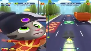 Talking Tom Gold Run Fantastic Forces event Fortune Tom vs Becca Sparkles vs Roy Raccoon Gameplay