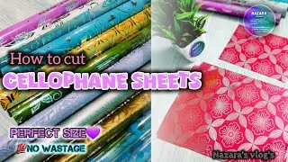 How to cut a Perfect size Cellophane sheets for Henna cones💙 | 💯no wastage I Tamil | Nazara's Vlog's